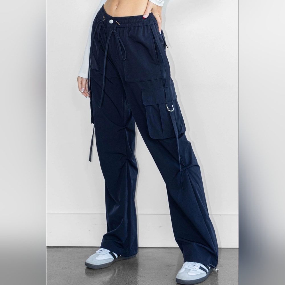 NEW! BOHO CHIC FABULOUS WIDE LEG CARGO PANTS - Picture 5 of 16